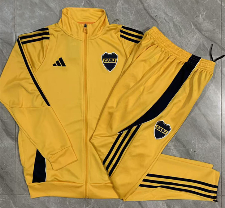 2025-2026 Boca Juniors Yellow Thailand Soccer Jacket Uniform-815