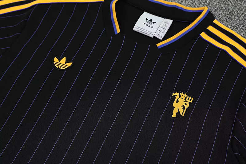 2025-2026 Manchester United Black Thailand Soccer Uniform-418