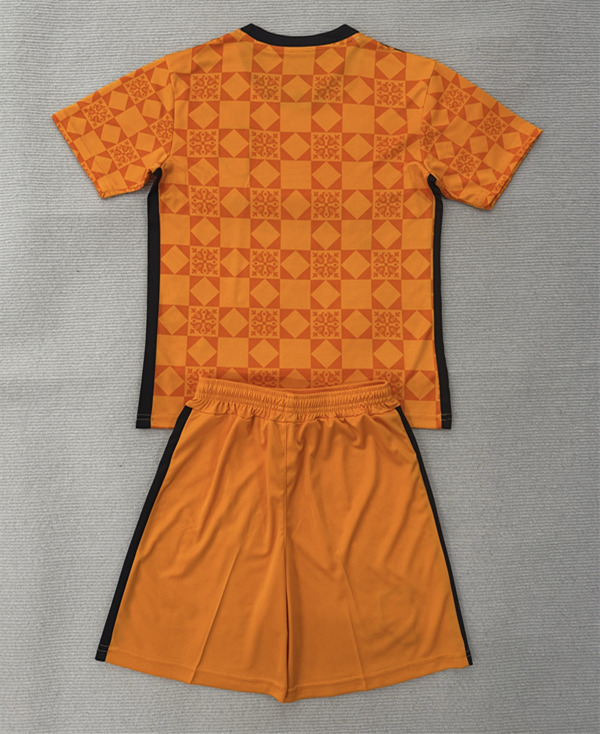 2025-2026 Sunderland AFC Goalkeeper Orange Kids/Youth Soccer Uniform-AY