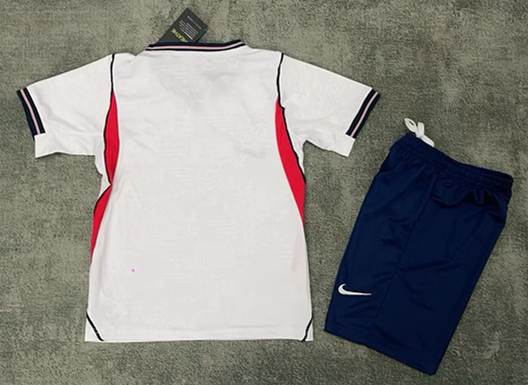 2025-2026 England Home White Kids/Youth Soccer Uniform-7209