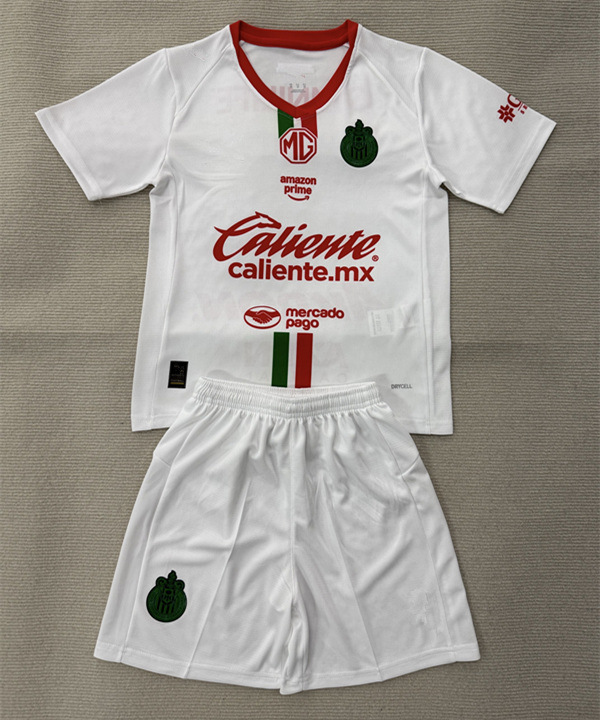 2025-2026 Deportivo Guadalajara Away White Soccer Uniform-AY