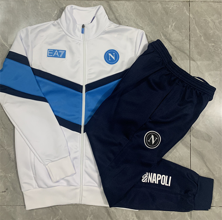 2025-2026 Napoli White Thailand Soccer Jacket Uniform-815