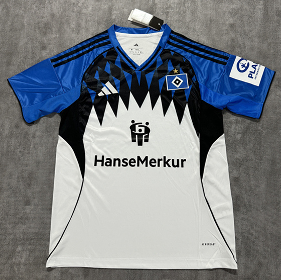 (S-4XL) 2025-2026 Hamburger SV Home Blue&White Thailand Soccer Jersey AAA-4506