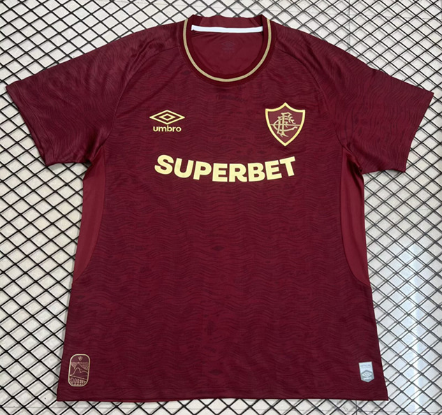 (S-4XL) 2025-2026 Fluminense de Feira Second Away Maroon Thailand Soccer Jersey AAA-7995