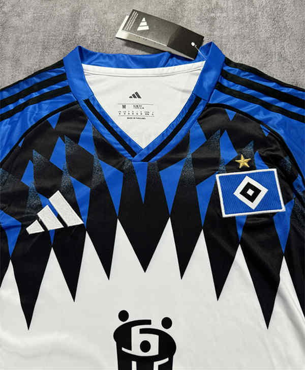 (S-4XL) 2025-2026 Hamburger SV Home Blue&White Thailand Soccer Jersey AAA-4506
