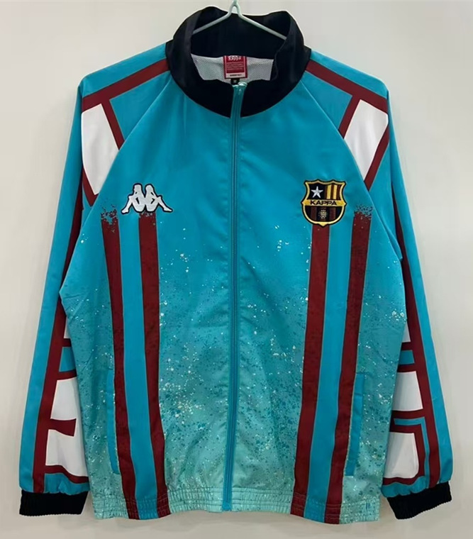 2025-2026 Barcelona Kappa Casual Single-sided Embroidered Soccer Trench Coat-0255