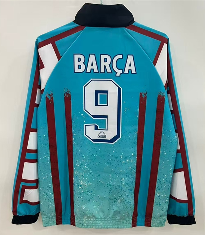 2025-2026 Barcelona Kappa Casual Single-sided Embroidered Soccer Trench Coat-0255