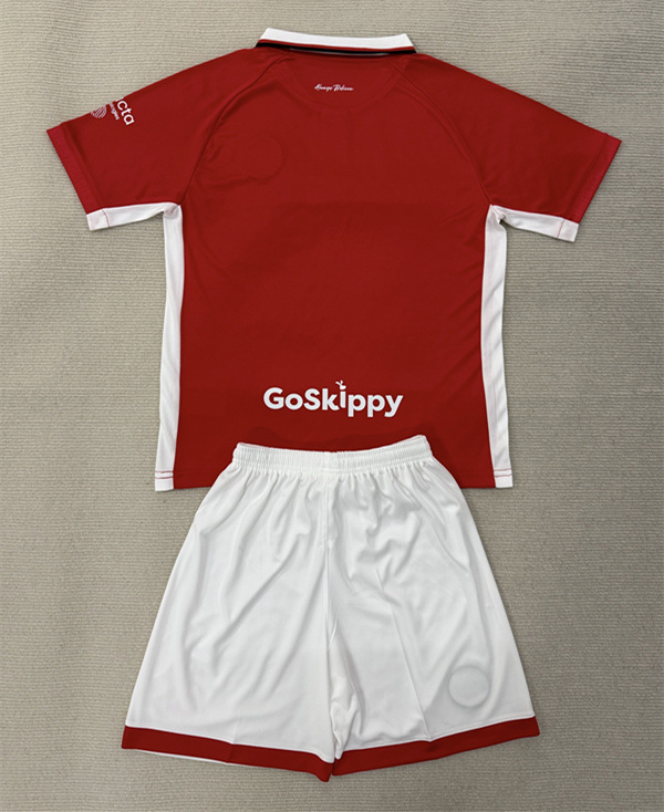 2025-2026 Bristol City Home Red Soccer Uniform-AY