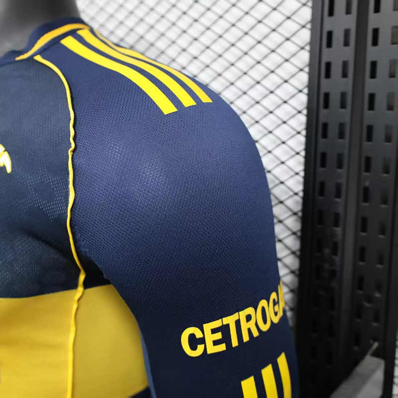 Player Version 2025-2026 Boca Juniors Blue LS Thailand Soccer Jersey AAA-888