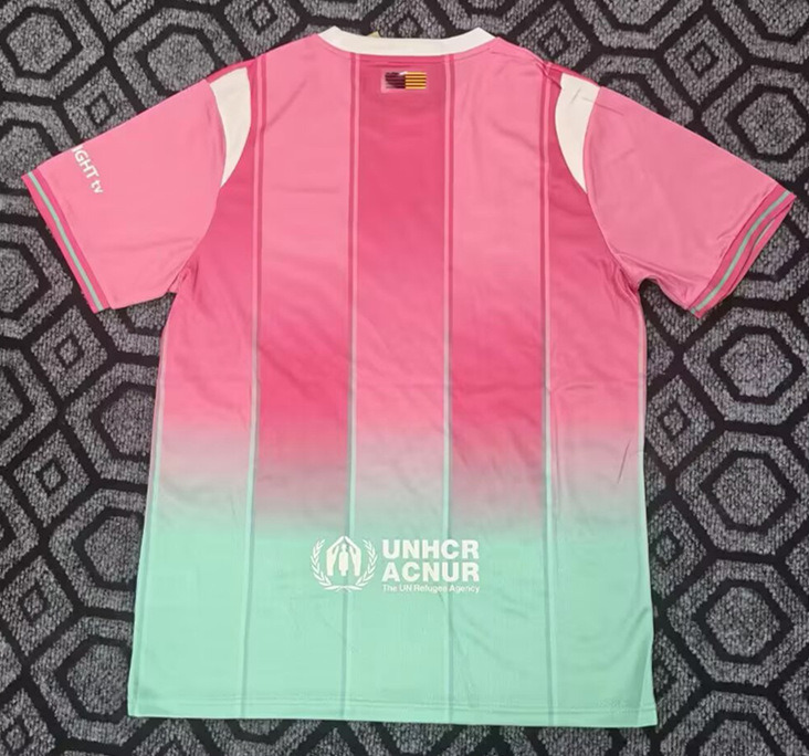 (S-4XL) 2025-2026 Special Version Barcelona Pink&Green Thailand Soccer Jersey AAA-2483