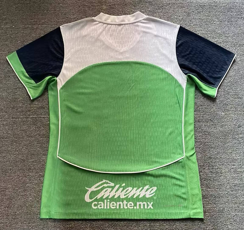 (S-4XL) Player Version 2025-2026 PA UNAM 2nd Away Green Thailand Soccer Jersey AAA-912