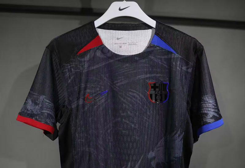 (S-3XL) Player Version 2025-2026 Black Dragon Version Barcelona Black Thailand Soccer Jersey AAA-4563