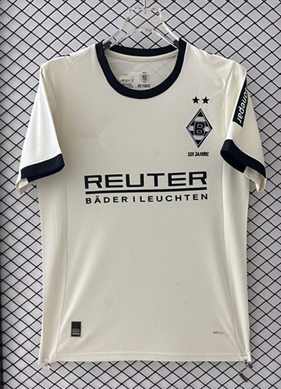 (S-4XL) 2025-2026 Borussia Mönchengladbach Home Beige Thailand Soccer Jersey AAA