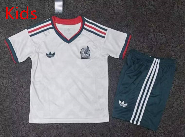 2026-2027 Mexico Away White Kids/Youth Soccer Uniform