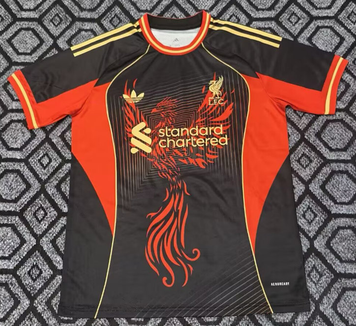 2025-2026 Phoenix Version Liverpool Black Thailand Soccer Jersey AAA-2483