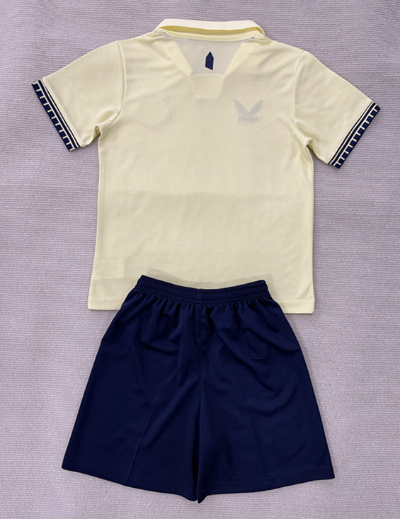 2025-2026 Everton Away Light Yellow Kids/Youth Soccer Uniform-AY