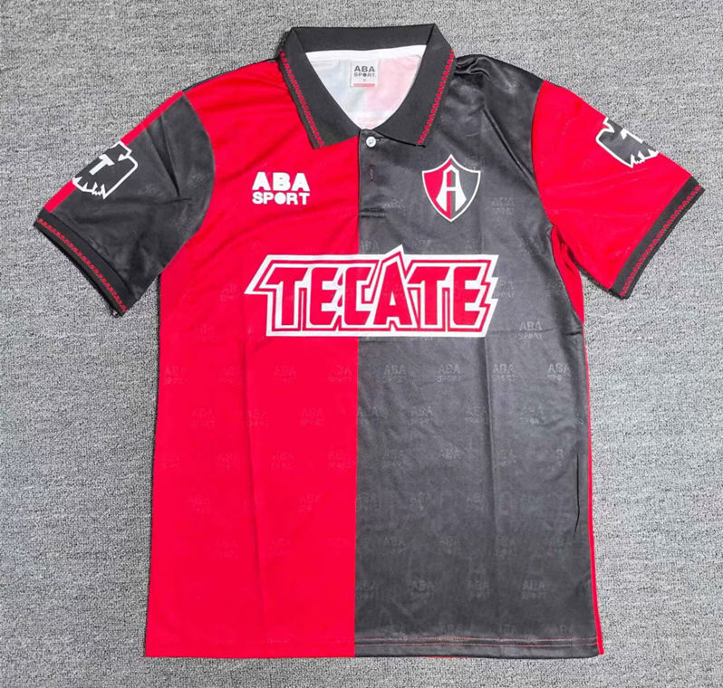 Retro Version 1994-1995 Atlas Home Black&Red Thailand Soccer Jersey AAA-912