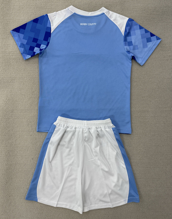 2025-2026 Derby County 2nd Away Blue Soccer Uniform-AY