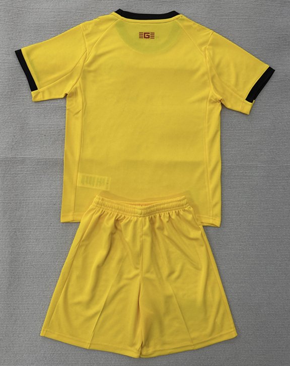 2025-2026 Girona FC 2nd Away Yellow Soccer Uniform-AY