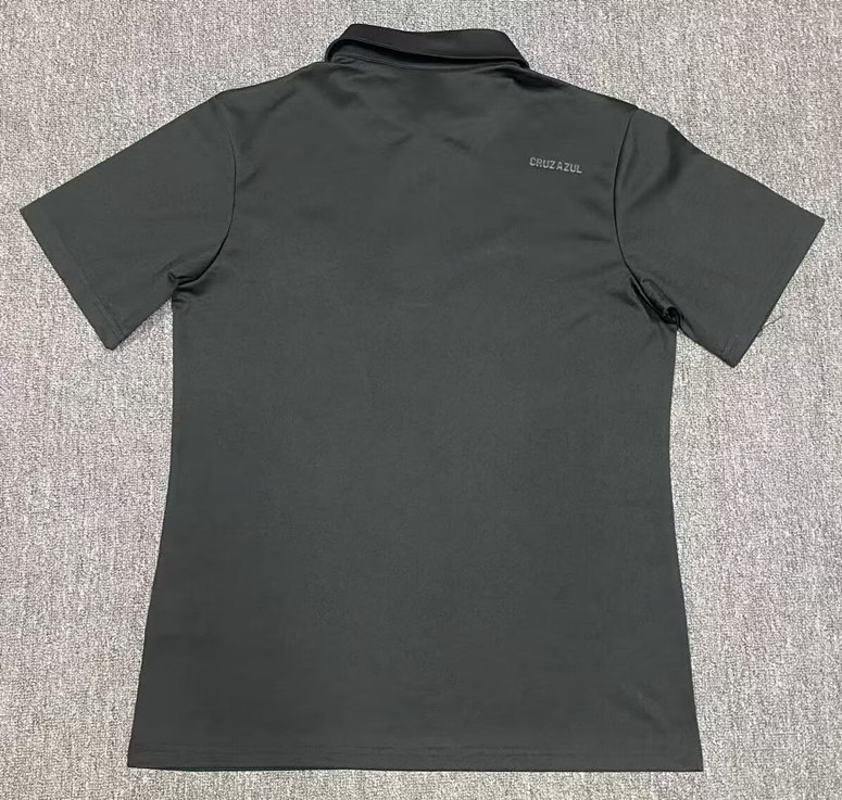 (S-4XL) 2025-2026 Cruz Azul Black Thailand Polo Shirt-912