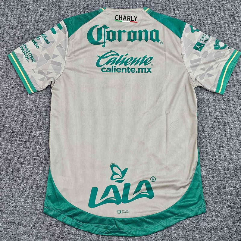 (S-4XL) Player Version 2025-2026 Santos Laguna Away Light Grey Thailand Soccer Jersey AAA-912