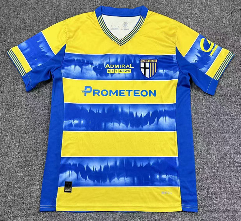 2025-2026 Parma Calcio Away Yellow&Blue Thailand Soccer Jersey AAA-417