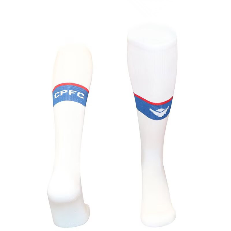 2025-2026 Crystal Palace F.C. Away White Kids/Youth Soccer Socks