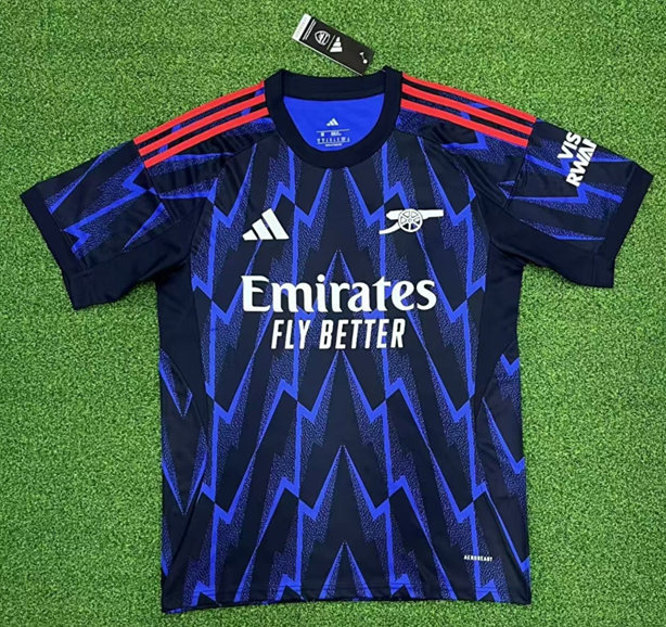 (S-4XL) 2025-2026 Arsenal Away Blue&BlackThailand Soccer Jersey AAA-403