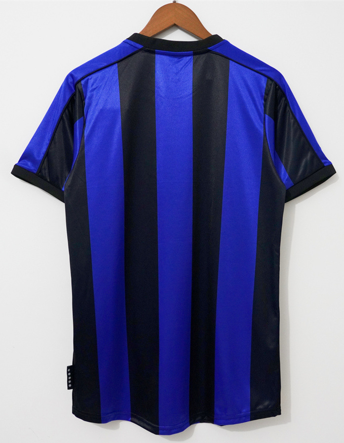 Retro Version 1999-2000 Inter Milan Home Blue&Black Thailand Soccer Jersey AAA-4847
