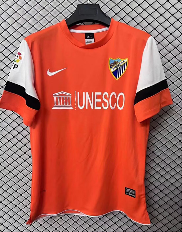 Retro Version 2013 Málaga CF Second Away Orange Thailand Soccer-2044