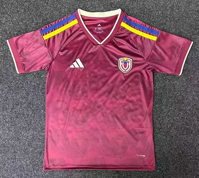 (S-4XL) 2025-2026 Venezuela Home Red Thailand Soccer Jersey AAA-2483
