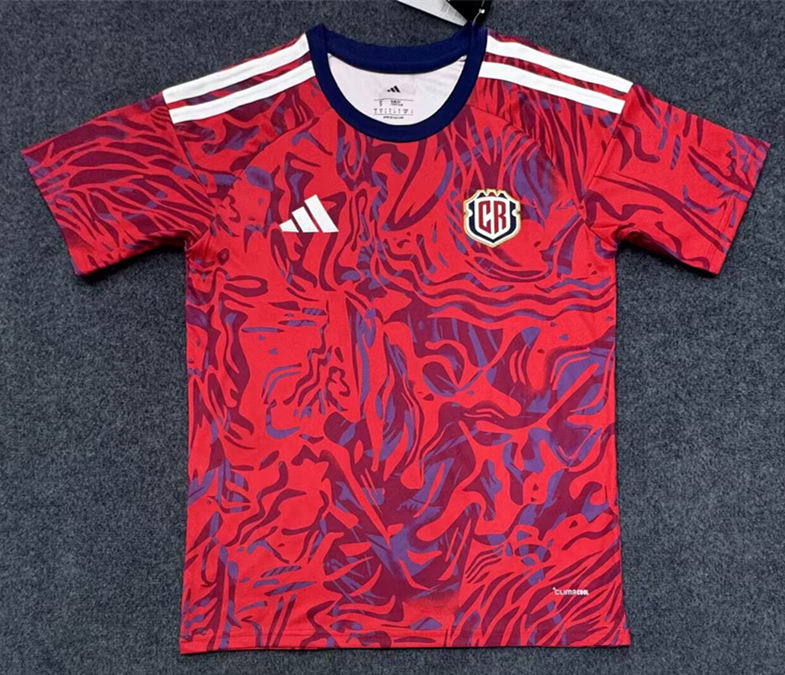 (S-4XL) 2026 World Cup Correct Version Costa Rica Home Red Thailand Soccer Jersey AAA-2483