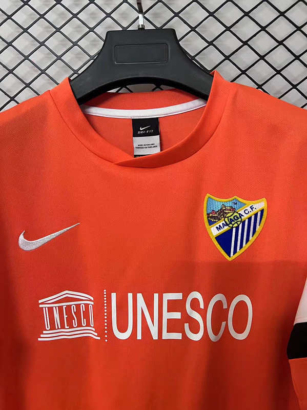 Retro Version 2013 Málaga CF Second Away Orange Thailand Soccer-2044