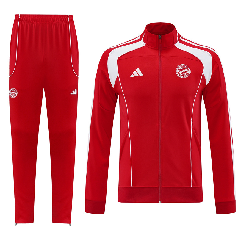 2025-2026 Bayern München Red Soccer Jacket Uniform-LH