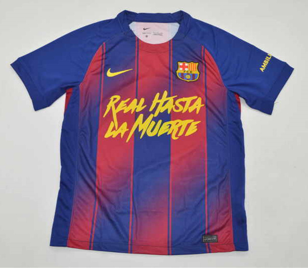 2025-2026 AA Version Barcelona Home Blue&Red Thailand Soccer Jersey AAA