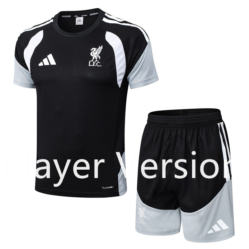 Player Version 2025-2026 Liverpool Black Thailand Soccer Training Uniform-9926