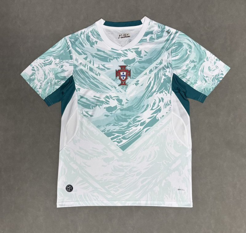 2026-2027 Portugal Away White&Green Thailand Soccer Jersey AAA