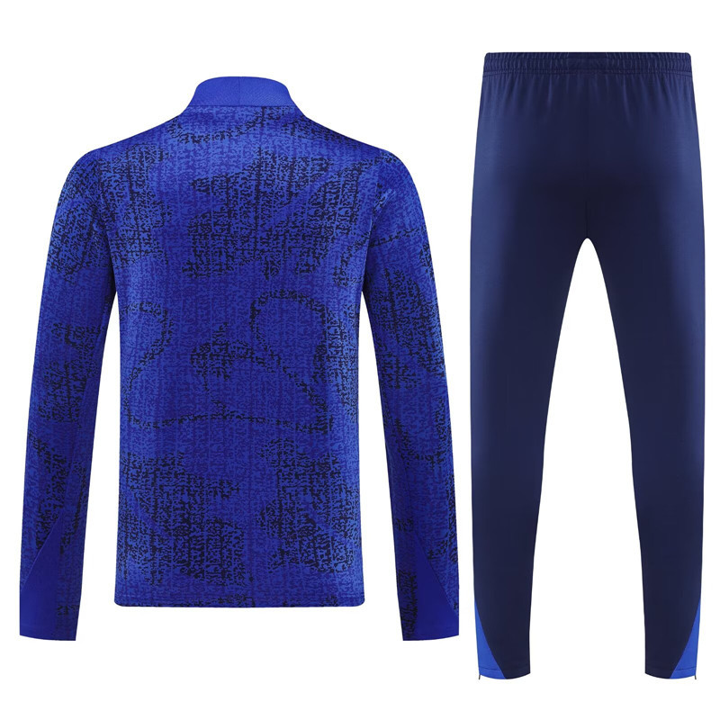 2025-2026 France Colorful Blue Thailand Soccer Tracksuit Uniform-4627