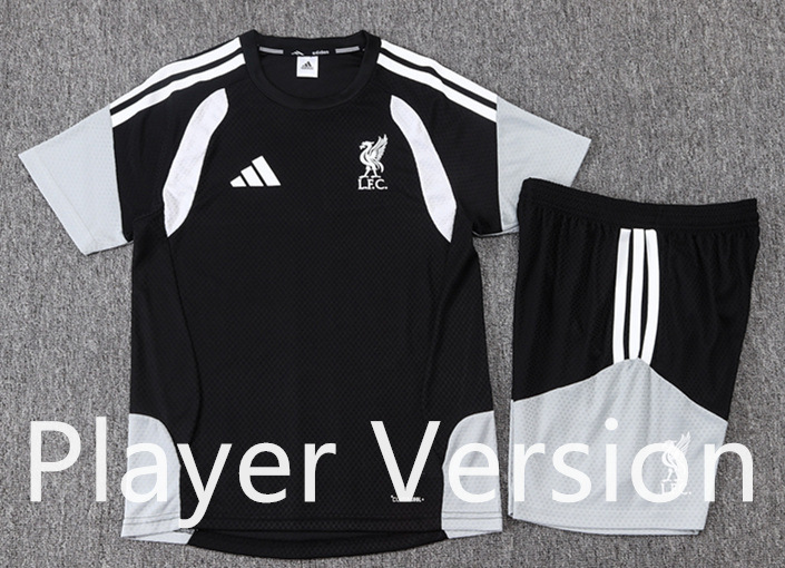 Player Version 2025-2026 Liverpool Black Thailand Soccer Training Uniform-9926