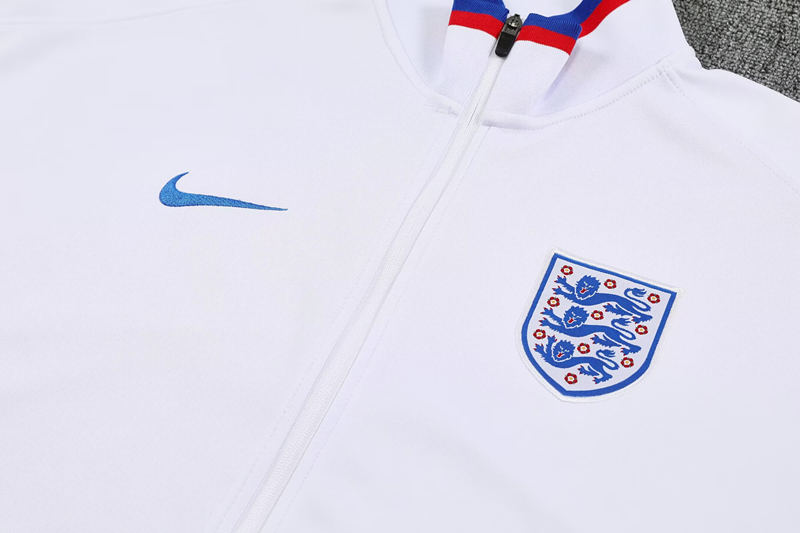 2025-2026 England White Soccer Thailand Jacket Uniform-4627