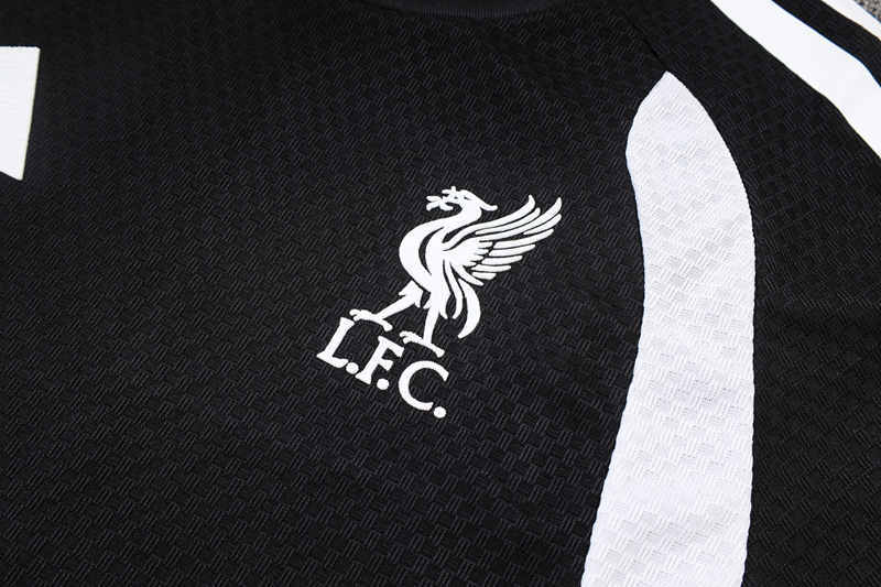 Player Version 2025-2026 Liverpool Black Thailand Soccer Training Uniform-9926
