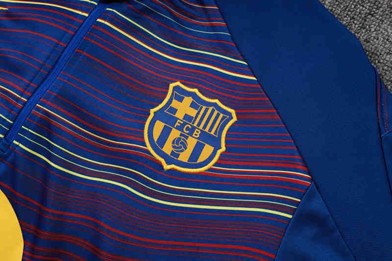 2025-2026 Barcelona Color Blue Thailand Soccer Tracksuit-815