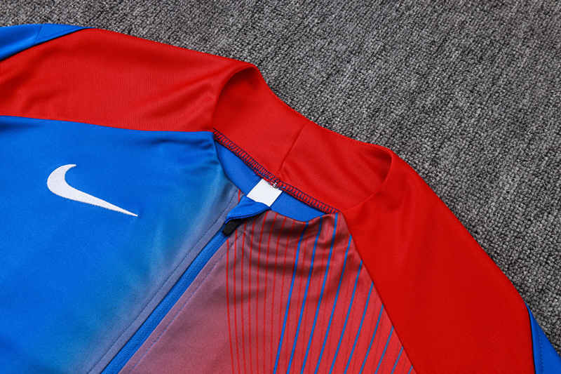 2025-2026 Paris Blue&Red Inkjet Thailand Soccer Tracksuit-815