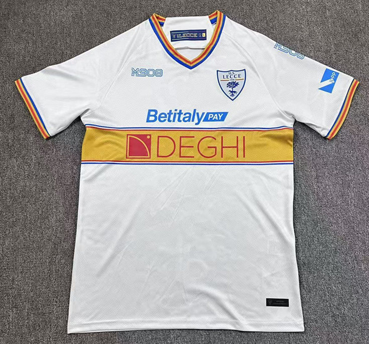 2025-2026 US Lecce Away White Thailand Soccer Jersey AAA-417