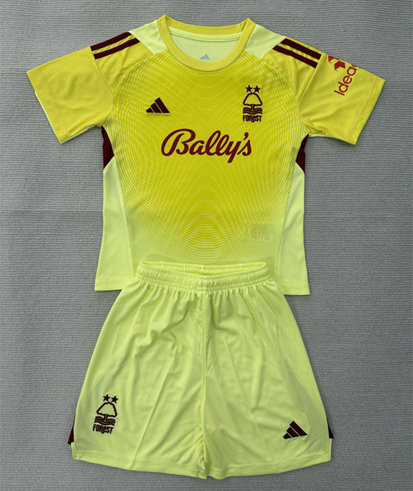 2025-2026 Nottingham Forest Goalkeeper Yellow Soccer Uniform-AY