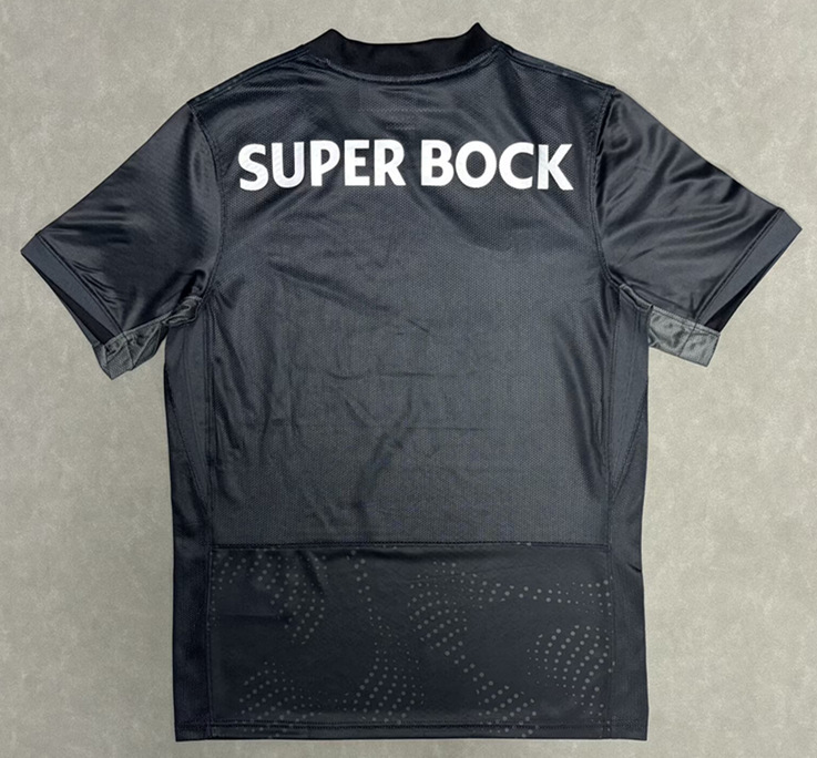 (S-4XL) 2025-2026 Sporting Lisbon Clube de Portugal Black Thailand Training Soccer Jersey AAA-2633