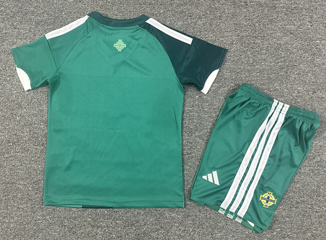 2025-2026 Northern Ireland Home Green Kids/Youth Soccer Uniform-7809