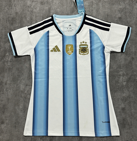 (S-4XL) 2026-2027 Argentina Home Blue&White Women Thailand Soccer Jersey AAA-4506