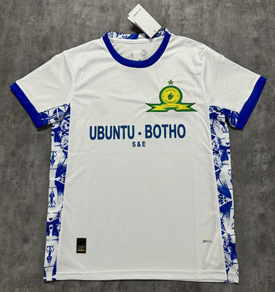 (S-4XL) 2025-2026 Mamelodi Sundowns Away White Thailand Soccer Jersey AAA-4506