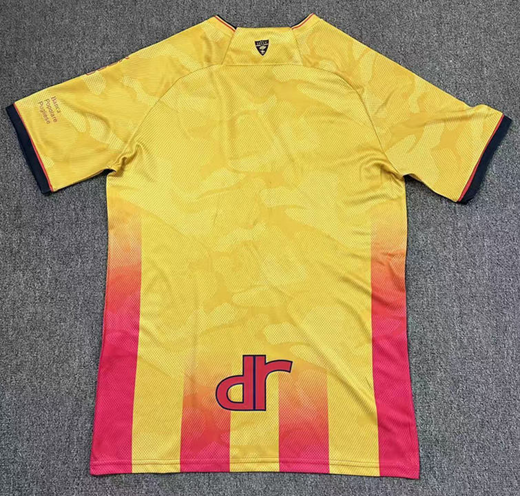 2025-2026 US Lecce Home Yellow Thailand Soccer Jersey AAA-417